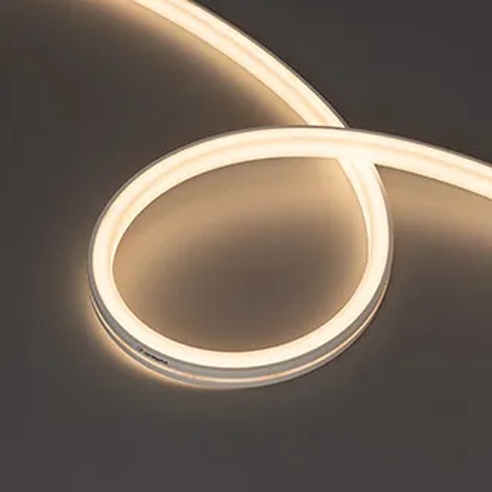 Лента герметичная MOONLIGHT-TOP-U-A156-13x12mm 24V Warm3000 (11 W/m, IP67, 0,5m, wire1) (Arlight, Образец)