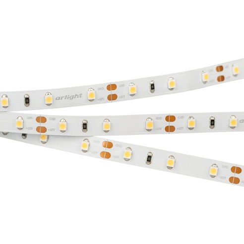 Лента светодиодная RT 2-5000 12V Warm2700 (3528, 300 LED, CRI98) (Arlight, 4.8 Вт/м, IP20)