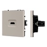 Механизм HDMI розетки SCT-NOBE-MHD1-SFPL-CA (Arlight, Кашемир)