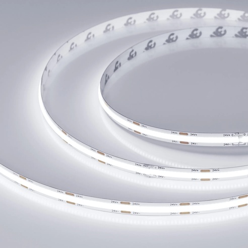 Лента светодиодная герметичная COB-NANO-X544-8mm 24V White6000 (11.5W/m, IP65, CSP, 5m) (Arlight, -)