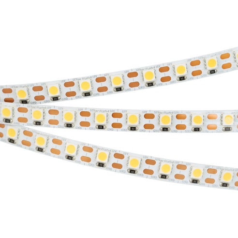 Лента светодиодная RT 2-5000 12V Cx1 Warm3000 2x (5060, 360 LED, LUX) (Arlight, 15.6 Вт/м, IP20)