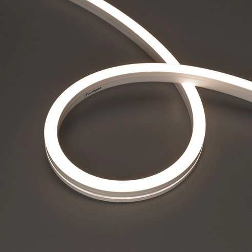 Лента светодиодная герметичная MOONLIGHT-SIDE-A140-12x17mm 24V Day4000 (9.6 W/m, IP67, 5m, wire x2) (Arlight, Вывод боковой, 3 года)