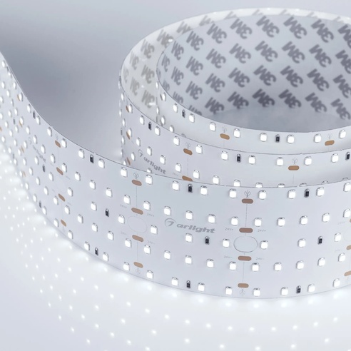 Лента светодиодная S2-2500 24V White 6000K 59mm (2835, 420 LED/m, LUX) (Arlight, 30 Вт/м, IP20)