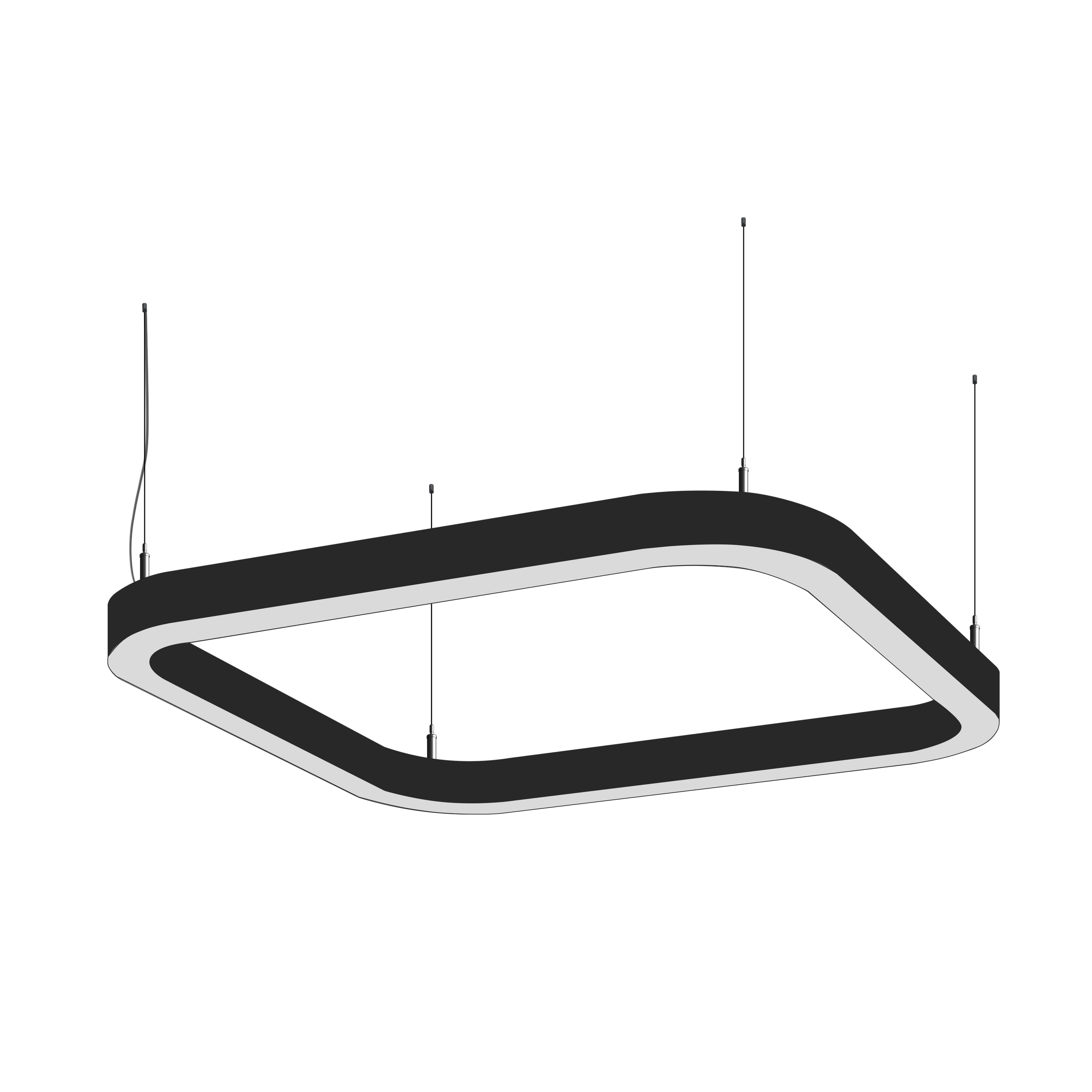 Cветодиодный фигурный светильник MS-ELLIPSE Суперэллипс 800mm 48W  3000/4000/6000К