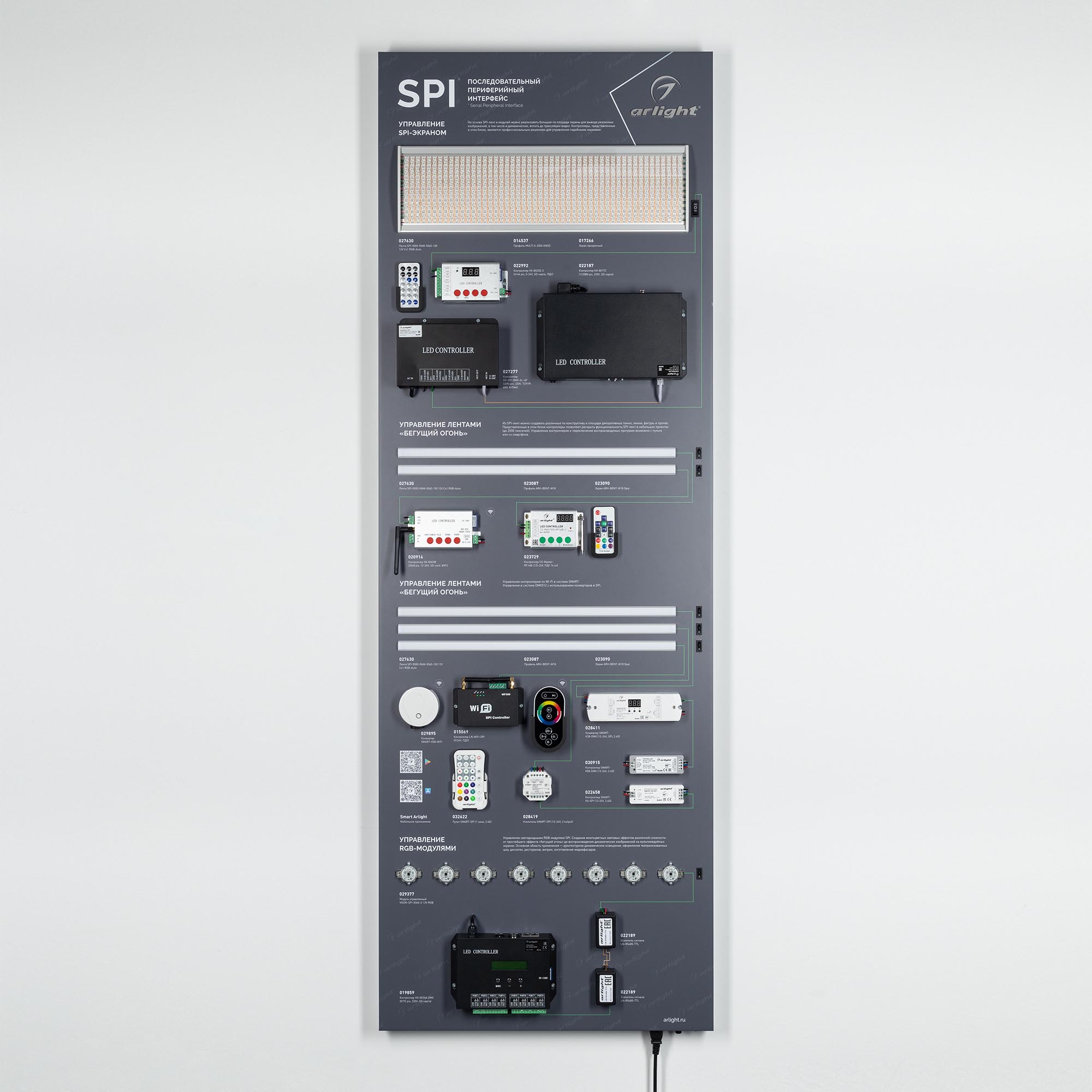 Стенд SPI-S1-1760х600mm (DB 3мм, пленка, лого) (Arlight, -)