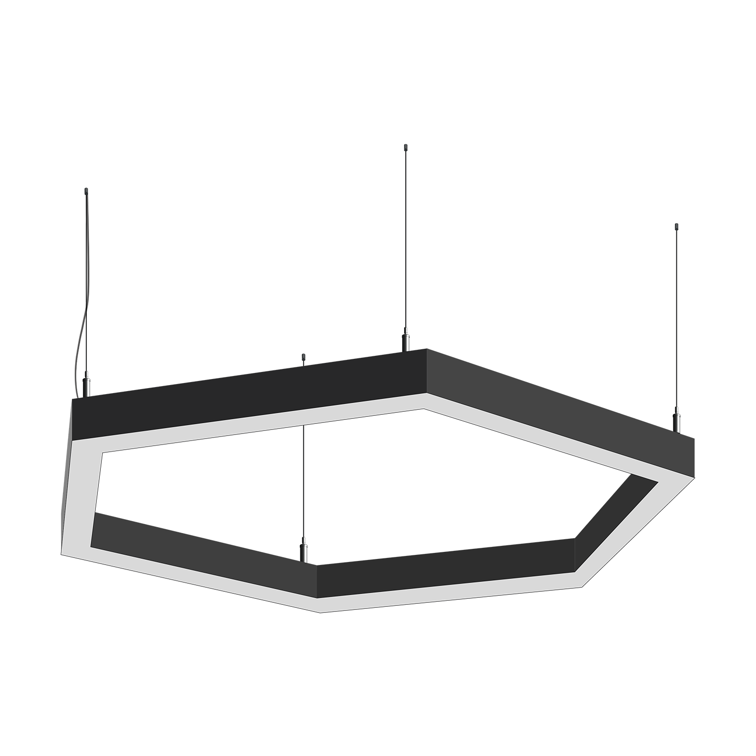 Светодиодный фигурный светильник MS-HEX-O Шестиугольник 6x500mm 110W  3000/4000/6000К - изображение товара