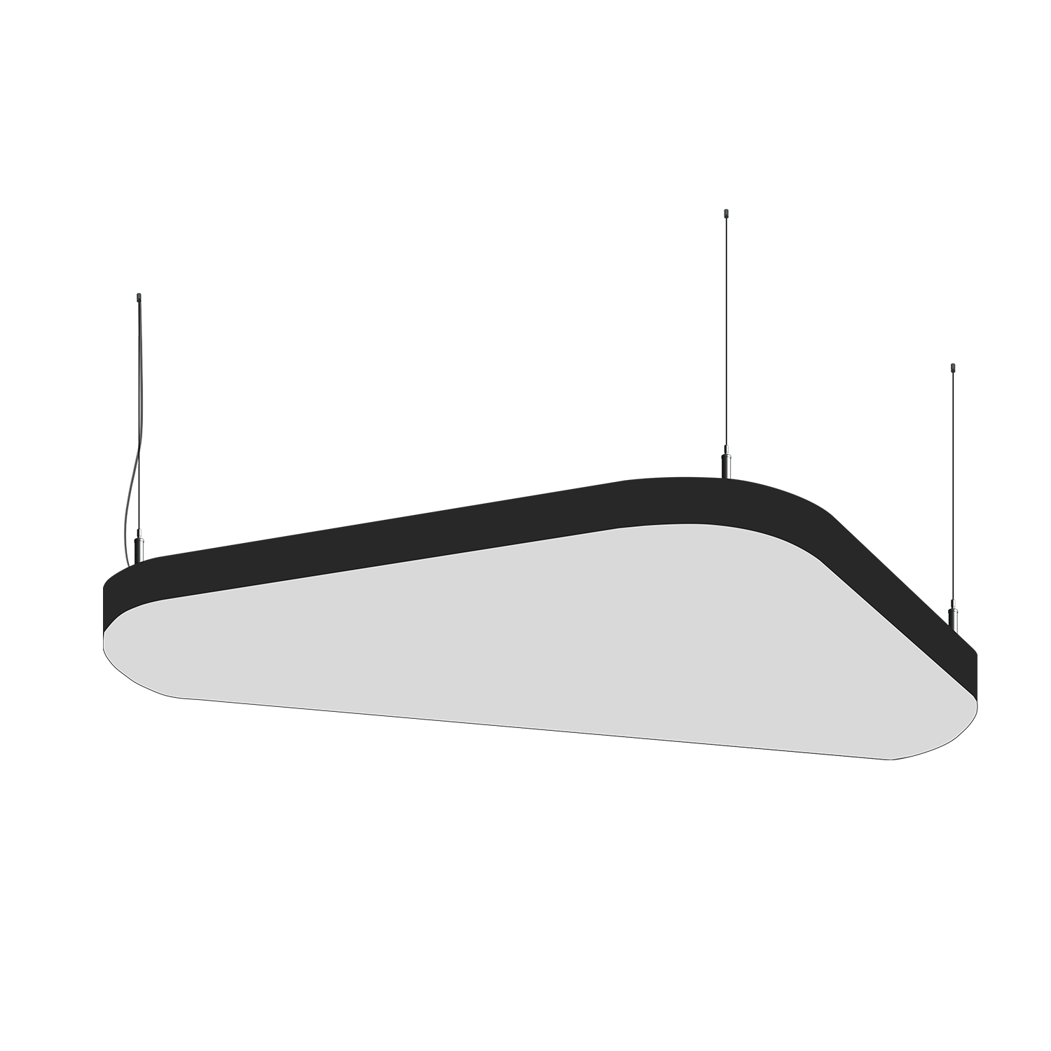 Cветодиодный фигурный светильник MS-SOFT TRIO Трингл 1700mm 160W 3000/4000/6000K