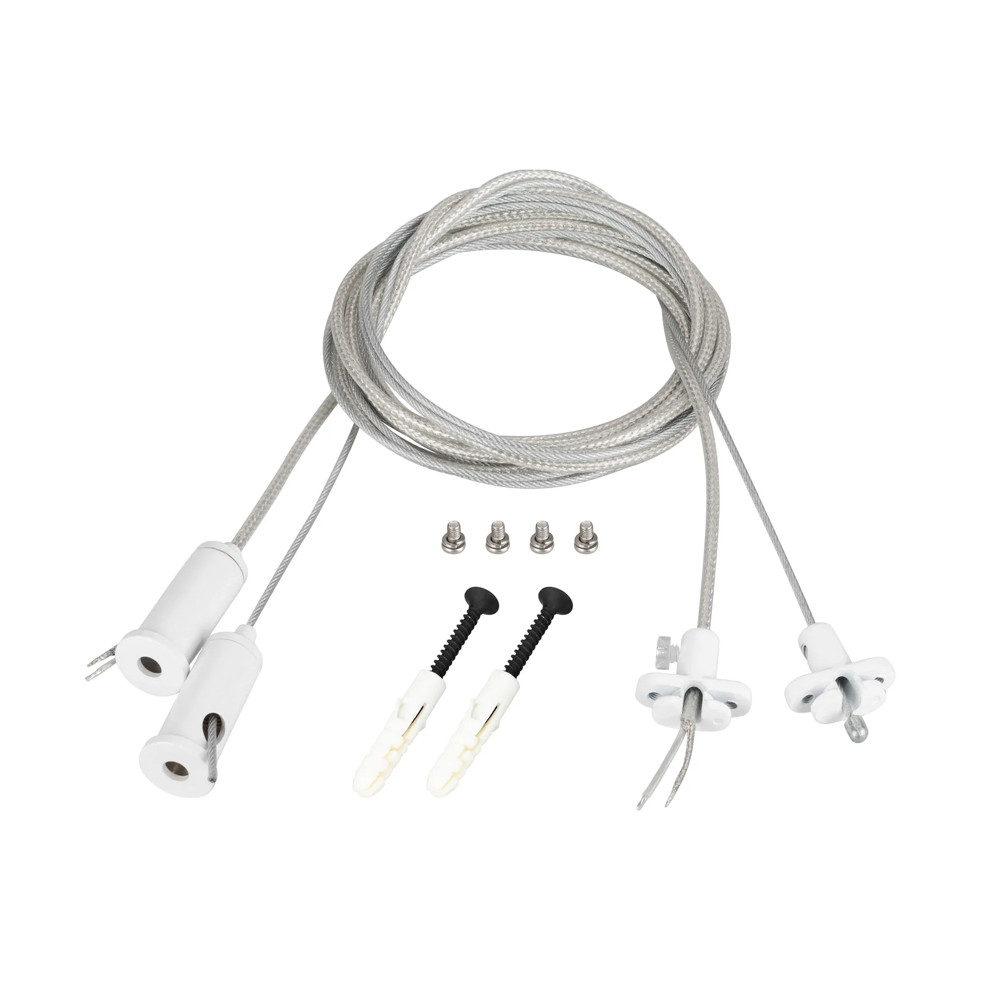 Подвес токопроводящий ARL-2x2m Set WHITE (Pad 15x2mm, 2x20AWG) (Arlight, провод 2x0.5) - изображение товара