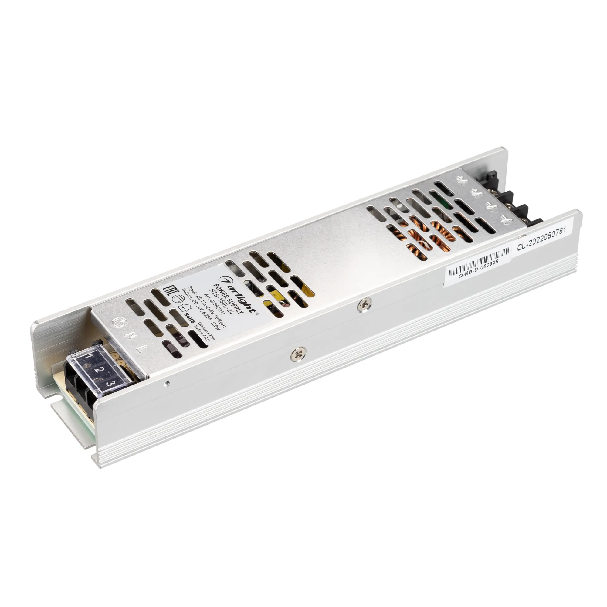 Блок питания HTS-150L-24 (24V, 6.25A, 150W) (Arlight, IP20 Сетка, 3 года) - изображение товара
