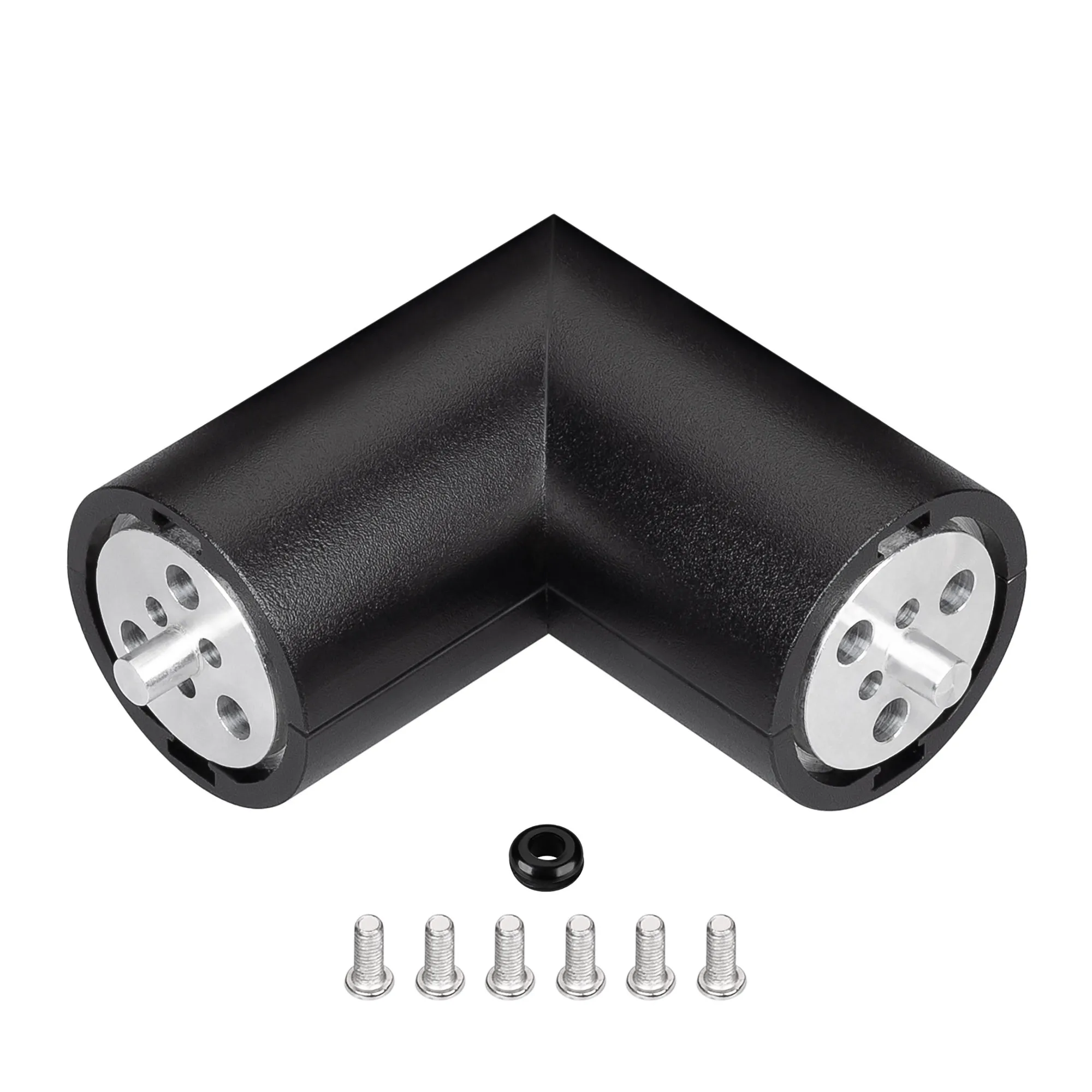 Соединитель профиля ROUND-D36-360-90 BLACK (Arlight, Металл) - изображение товара