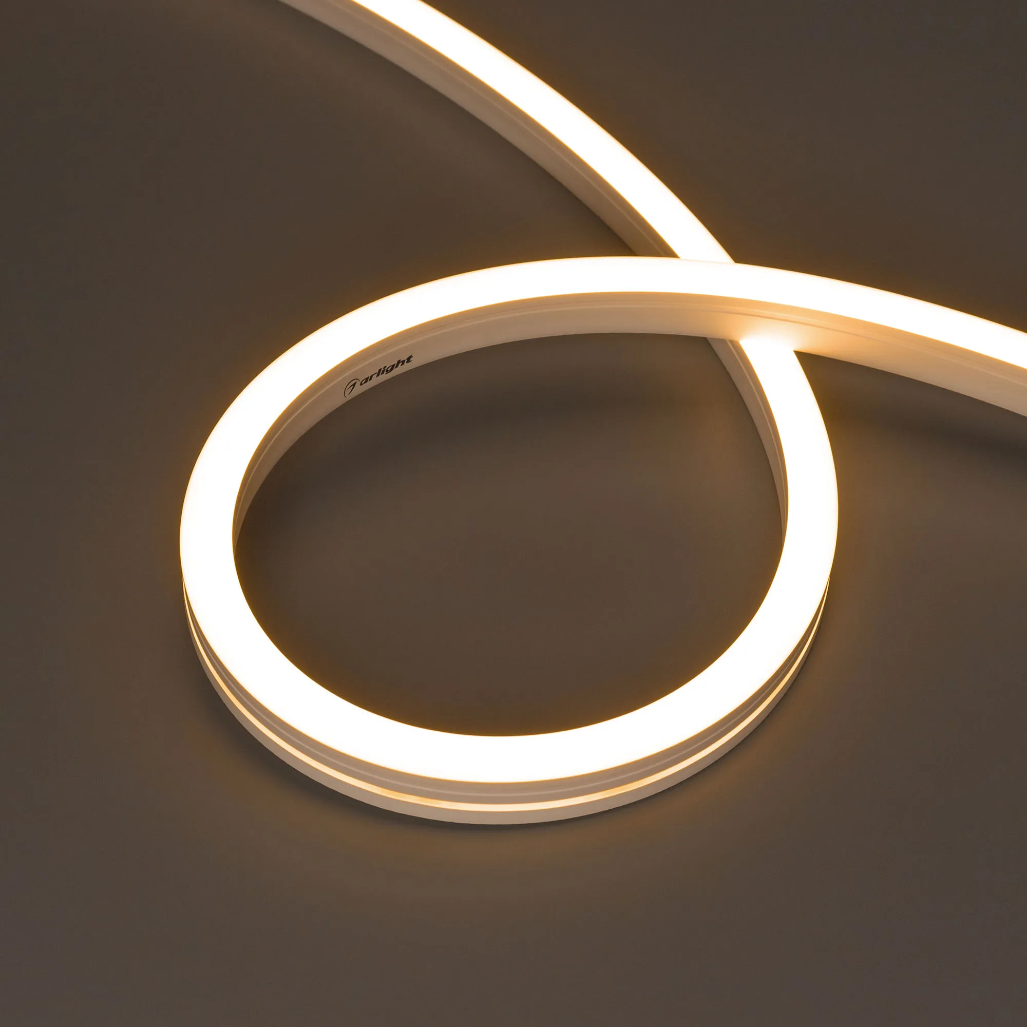 Лента светодиодная герметичная MOONLIGHT-SIDE-A140-12x17mm 24V Warm2700 (9.6 W/m, IP67, 5m, wire x2) (Arlight, Вывод боковой, 3 года)