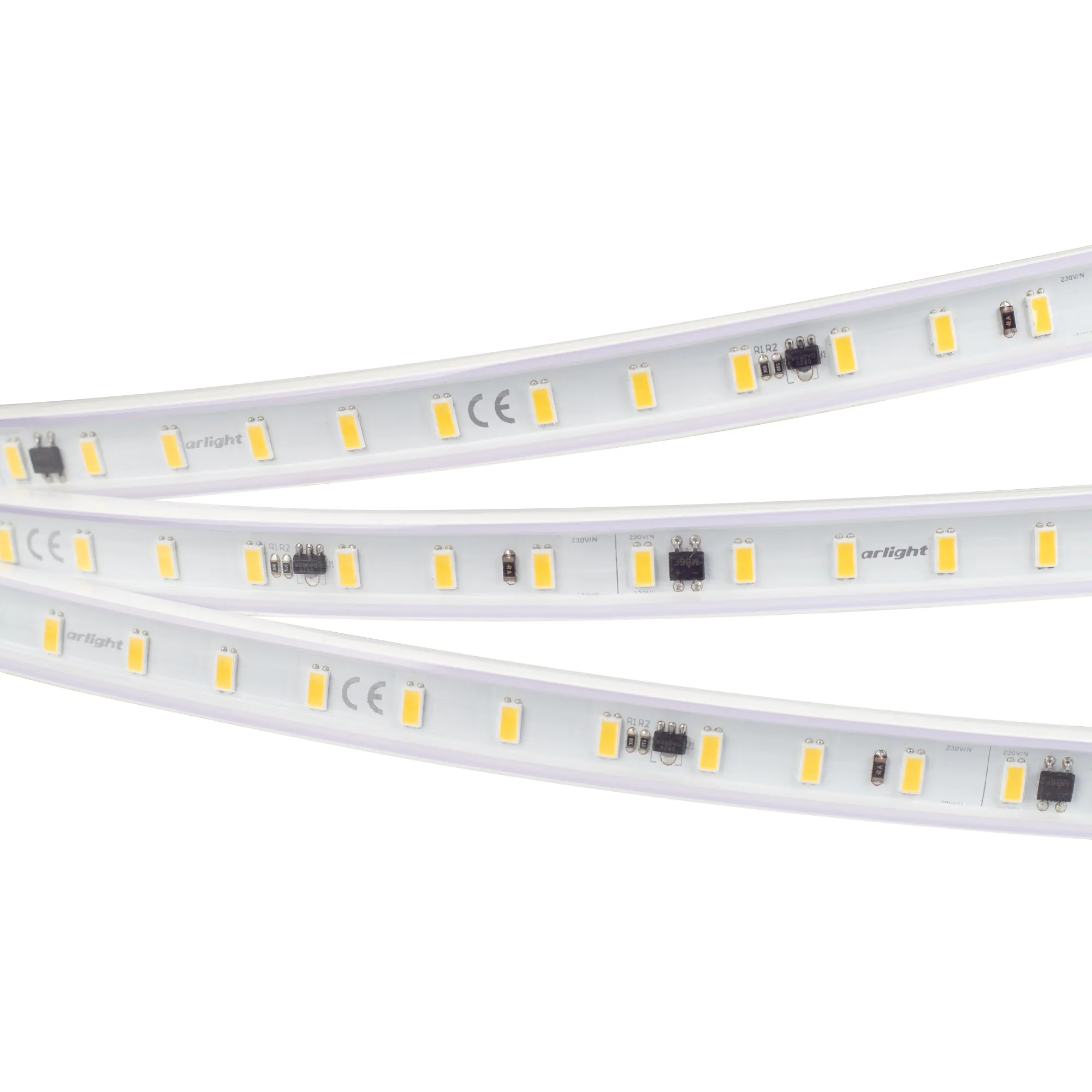 Лента светодиодная ARL-50000PV-5630-72-230V Warm2700 (15mm, 14W/m, IP65) (Arlight, 14 Вт/м, IP65)