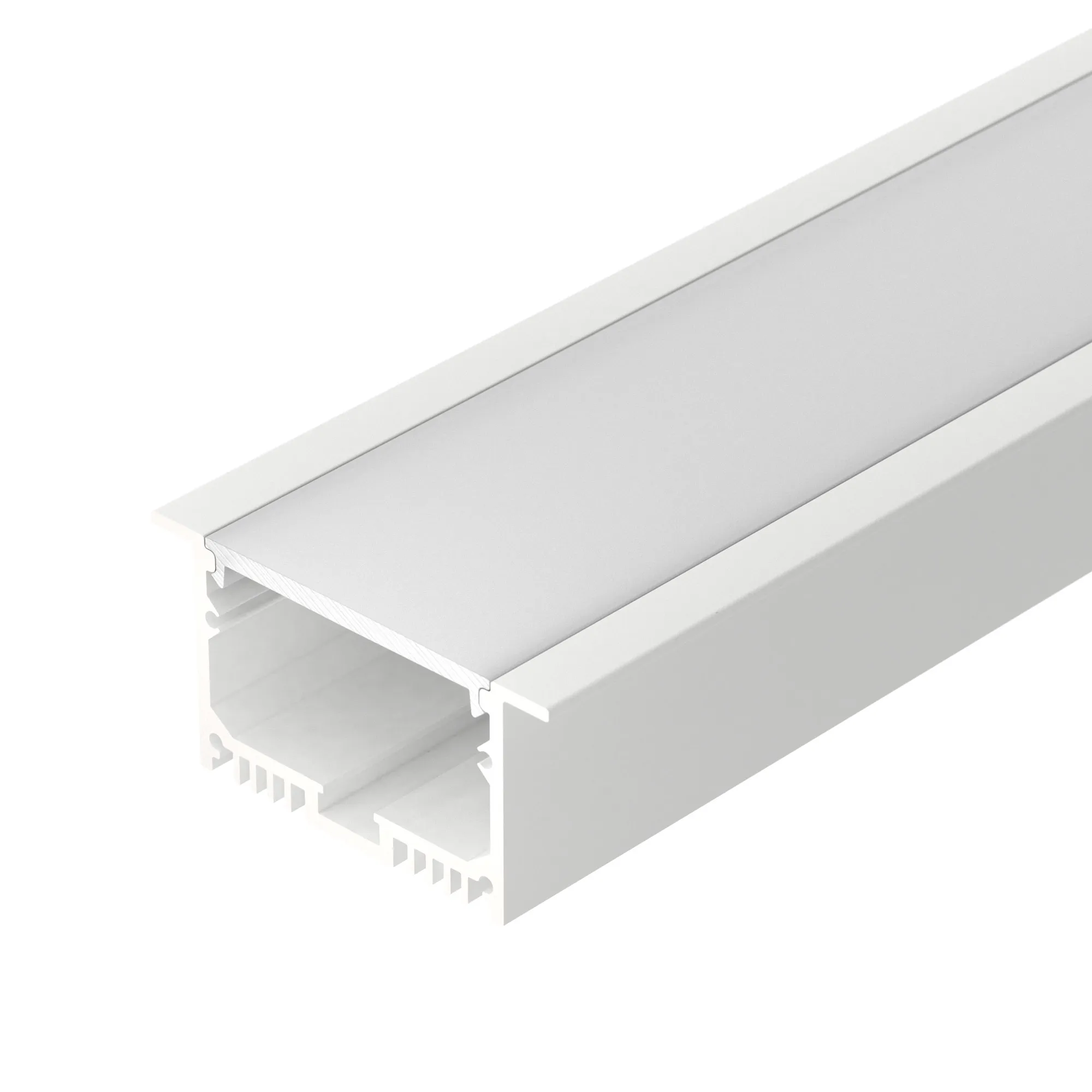Профиль с экраном SL-LINIA62-F-2500 WHITE+OPAL (Arlight, Алюминий) - изображение товара