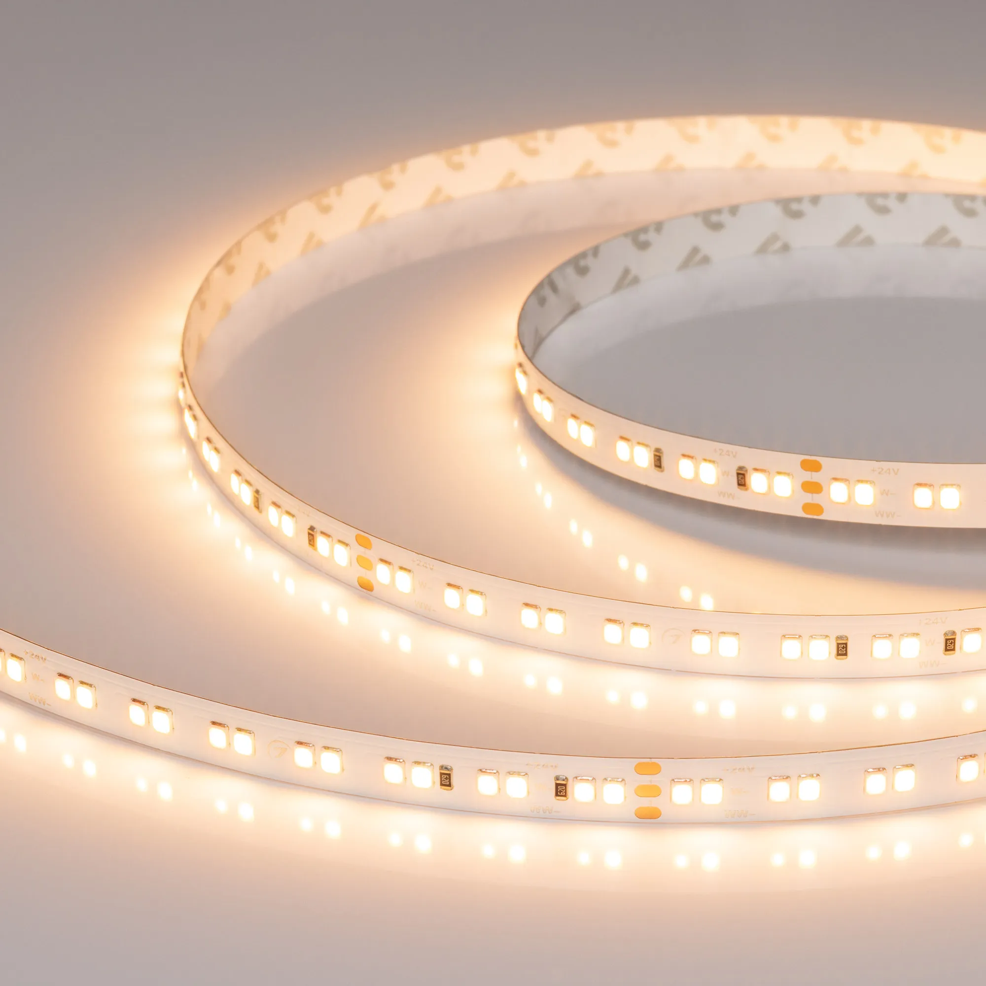 Лента UL-A160-10mm 24V Warm-MIX (15 W/m, IP20, 5m) (Arlight, Изменяемая ЦТ) - изображение товара