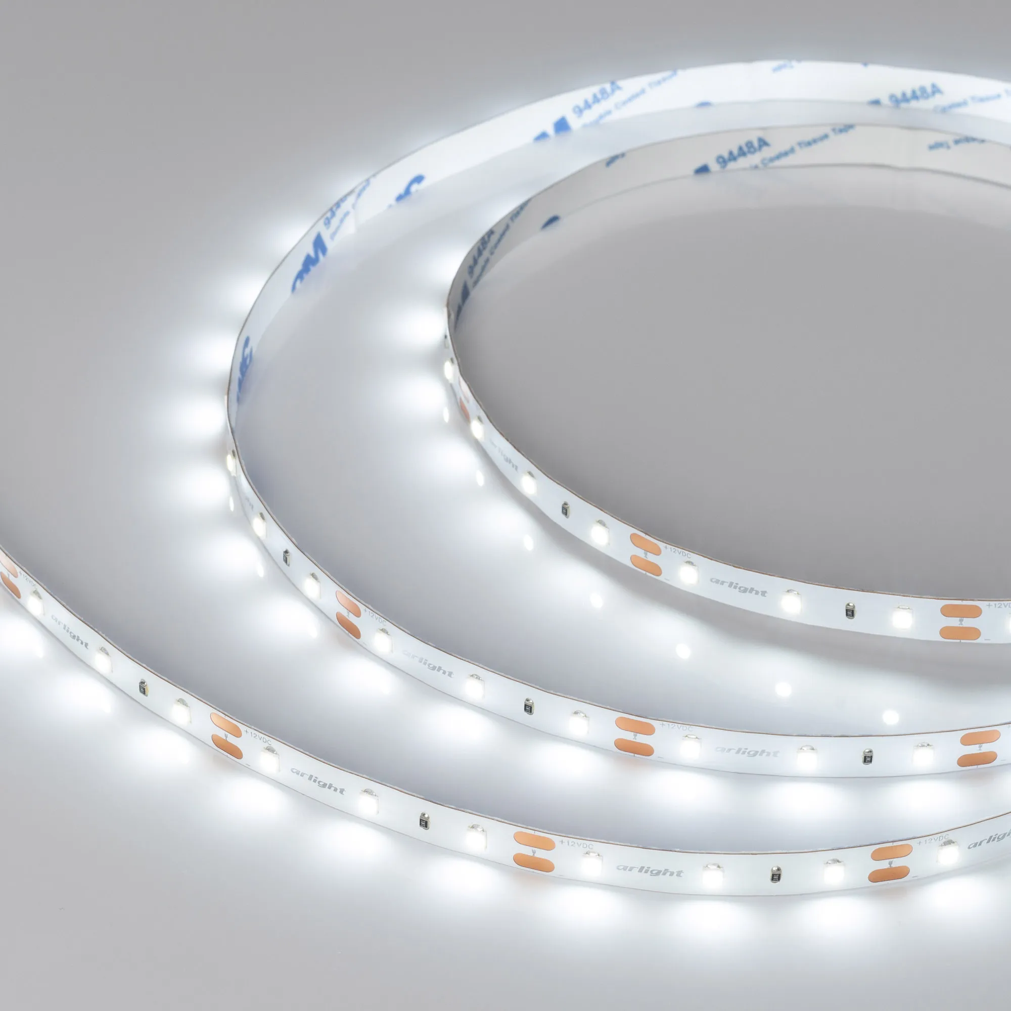 Лента светодиодная NT-A60-8mm 12V White6000 (4.8 W/m, IP20, 3528, 5m) (Arlight, Открытый) - изображение товара
