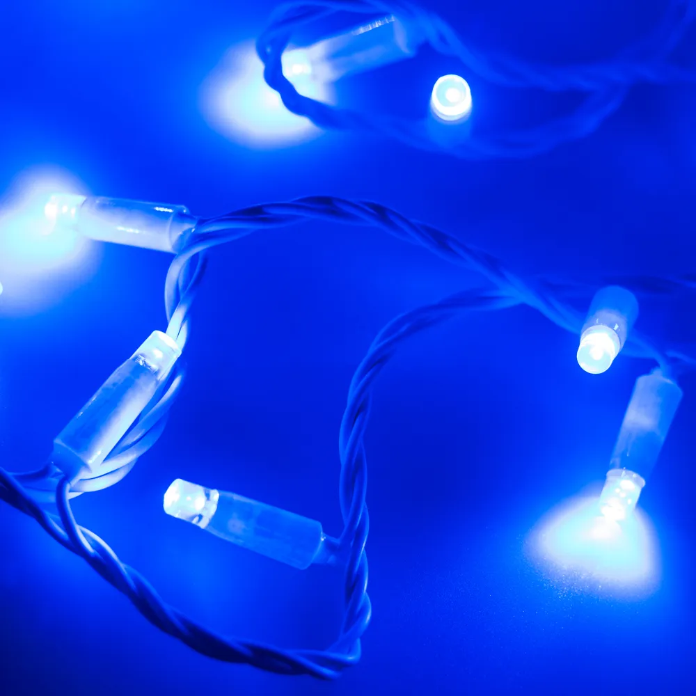 Светодиодная гирлянда ARD-STRING-CLASSIC-10000-WHITE-100LED-STD BLUE (230V, 7W) (Ardecoled, IP65) - изображение товара