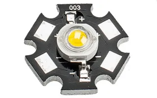 Мощный светодиод ES-STAR-1W White 90Lm 6000K (ANR, STAR type)