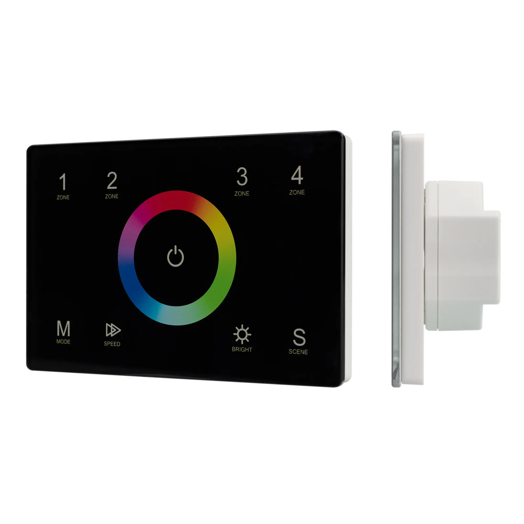 Панель Sens SMART-P83-RGB Black (230V, 4 зоны, 2.4G) (Arlight, IP20 Пластик, 5 лет) - изображение товара