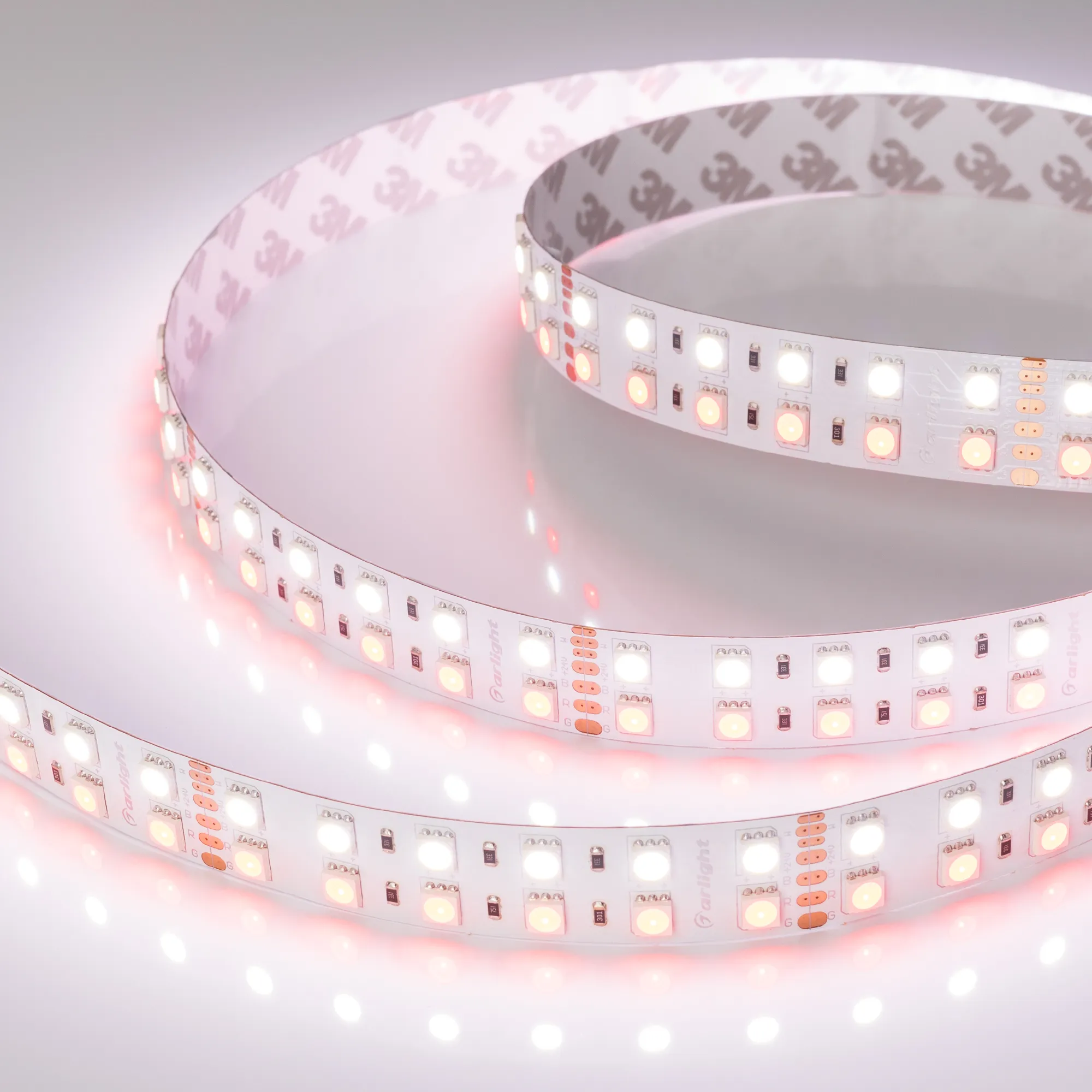 Лента светодиодная RT-B144-19mm 24V RGBW-White (32 W/m, IP20, 5060, 5m) (Arlight, 32 Вт/м, IP20)