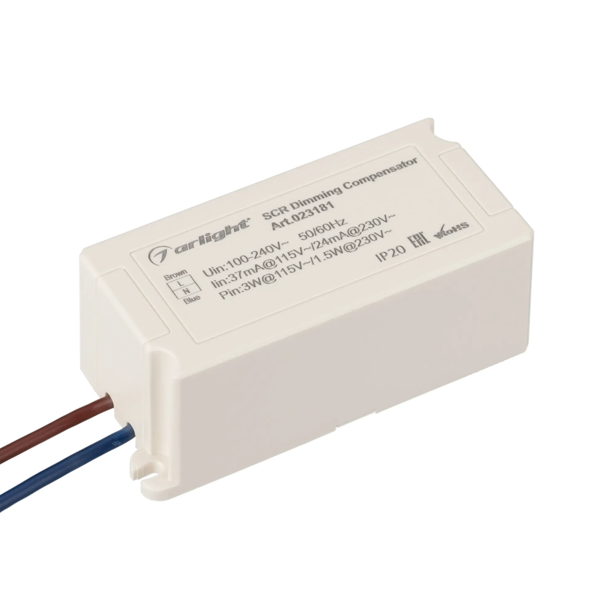 Усилитель компенсирующий ARL-TB01 (230V, TRIAC) (Arlight, IP20 Пластик, 2 года) - изображение товара