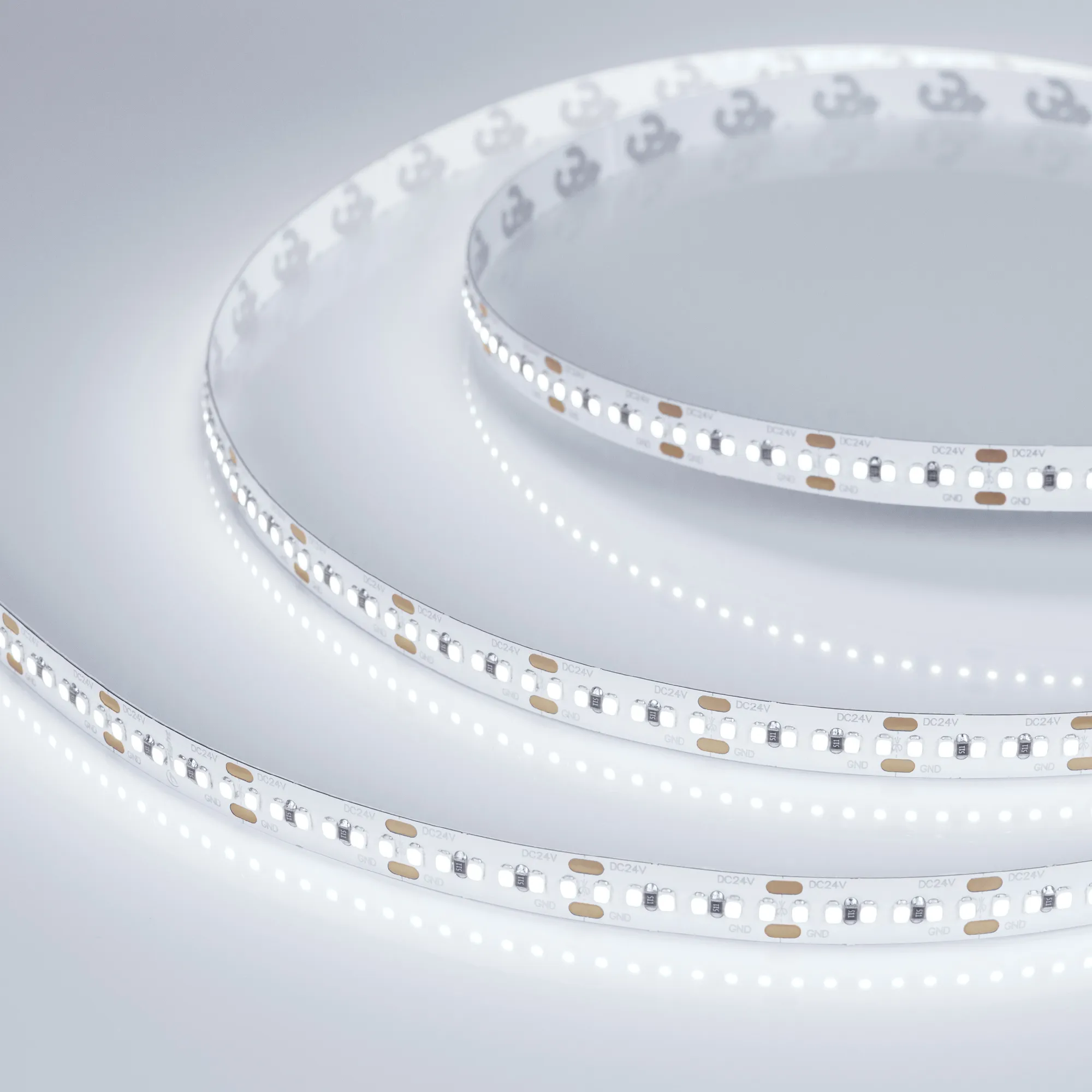 Лента светодиодная MICROLED-M300-8mm 24V White6000 (8 W/m, IP20, 2216, 5m) (Arlight, Открытый)