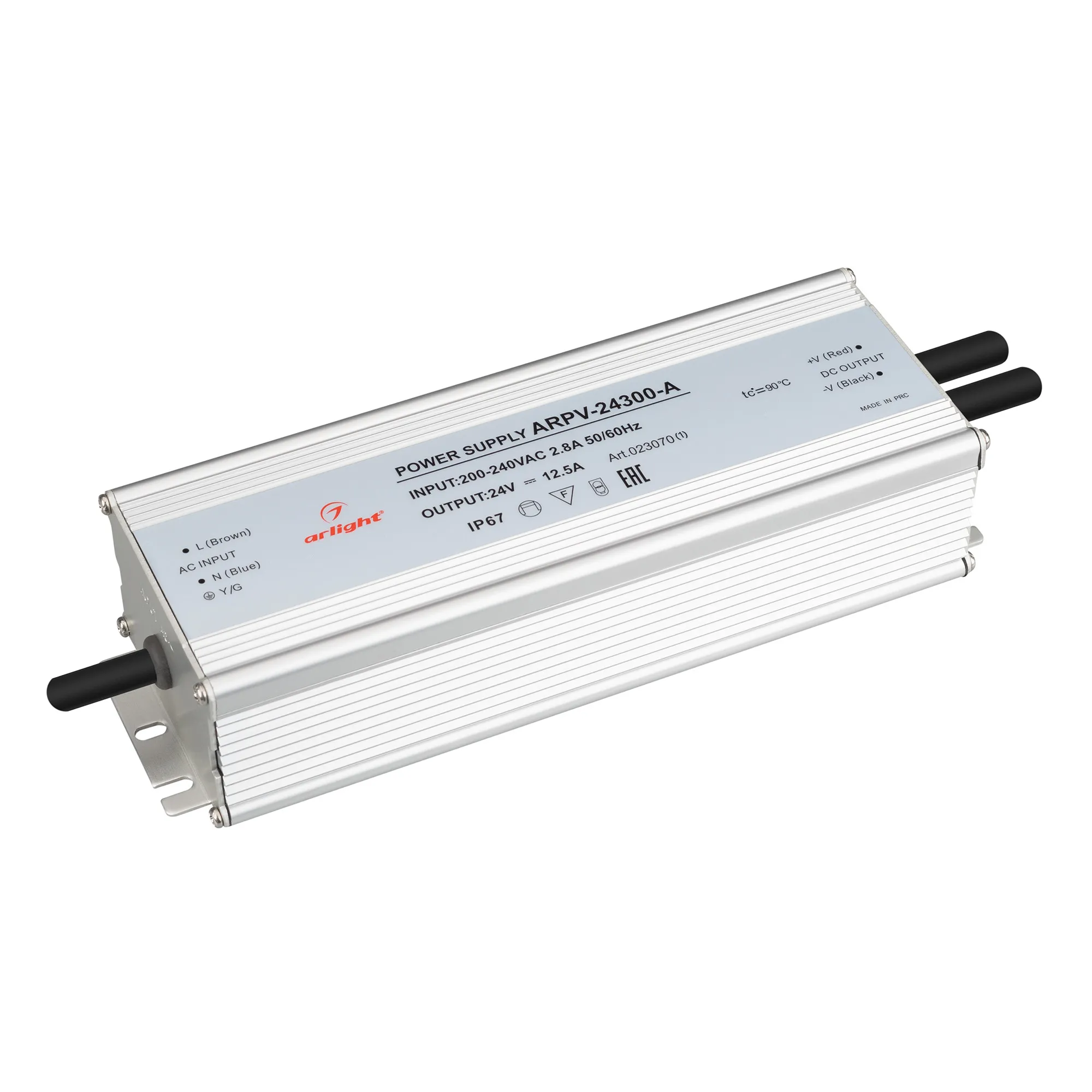 Блок питания ARPV-24300-A (24V, 12.5A, 300W) (Arlight, IP67 Металл, 3 года) - изображение товара
