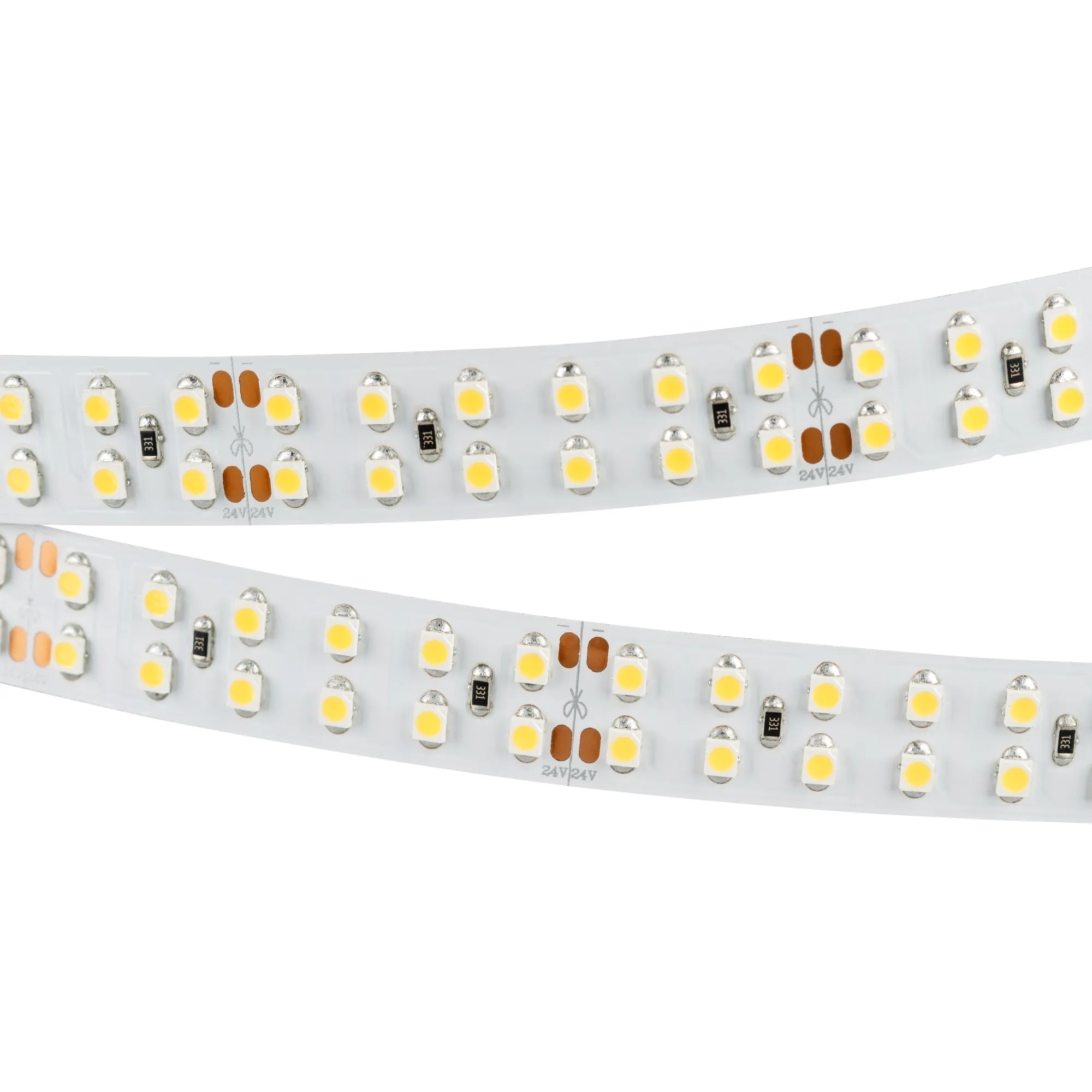 Лента светодиодная RT 2-5000 24V Cool 8K 2x2 (3528, 1200 LED, LUX) (Arlight, 19.2 Вт/м, IP20)
