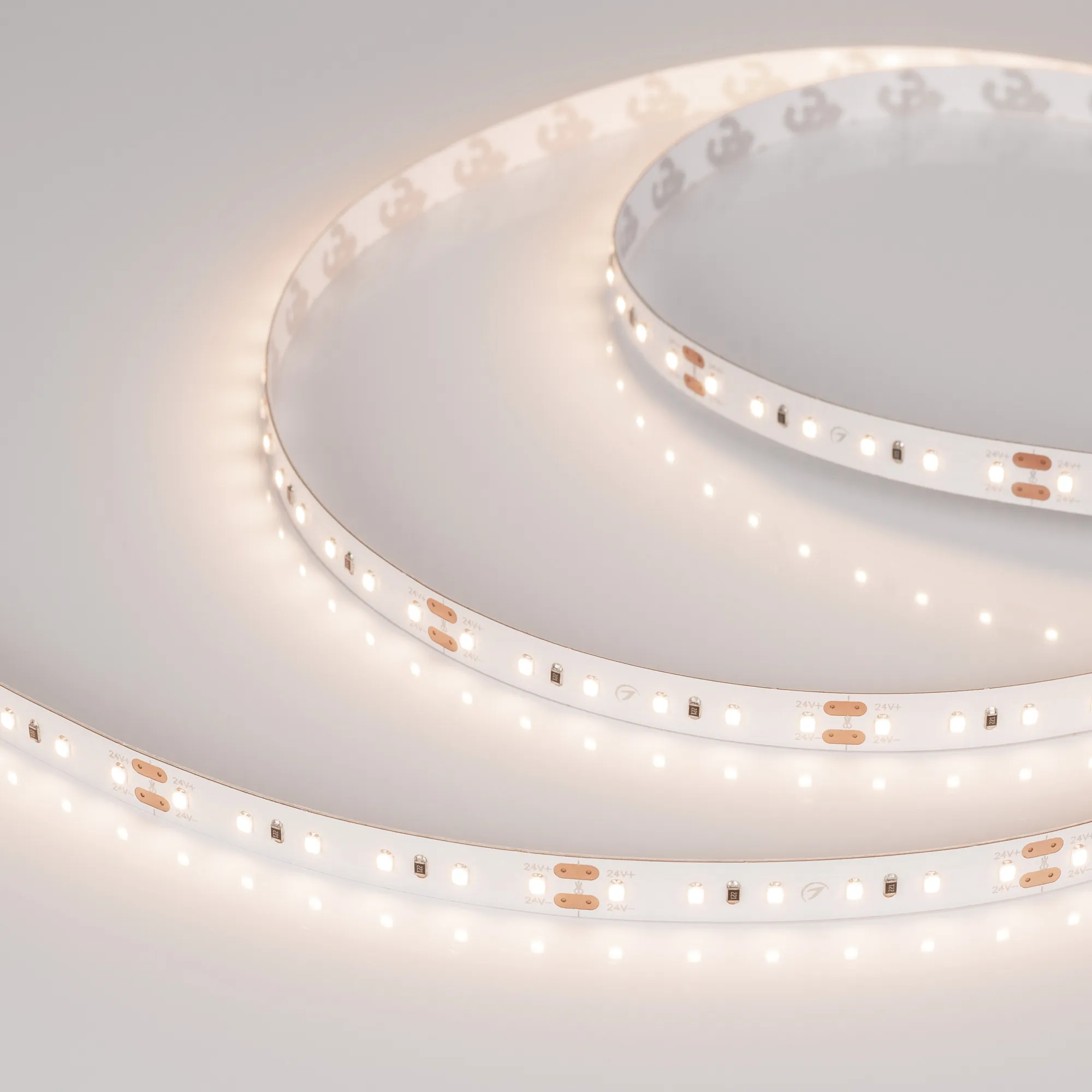 Лента светодиодная MICROLED-M120-8mm 24V Warm3500 (6.5 W/m, IP20, 2216, 5m) (Arlight, Открытый)