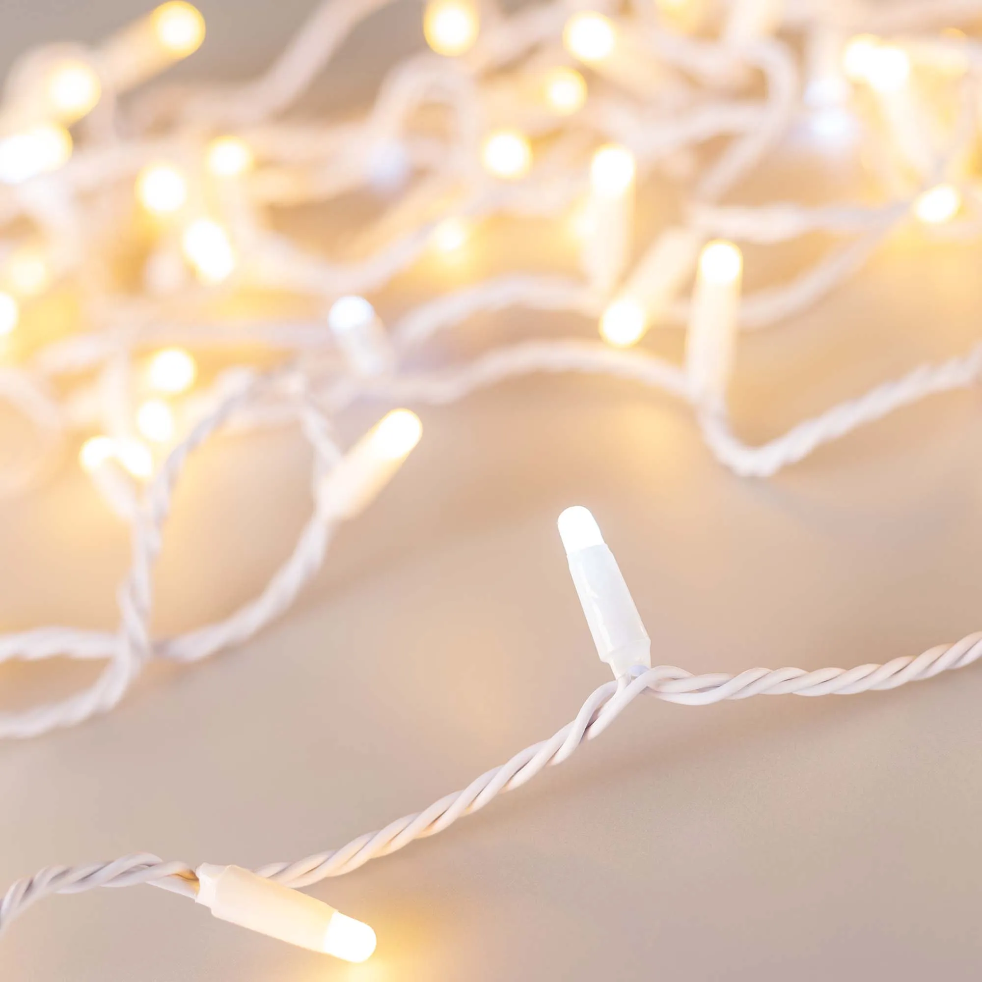 Светодиодная гирлянда ARD-STRING-CLASSIC-10000-WHITE-100LED-MILK-FLASH Warm (230V, 7W) (Ardecoled, IP65) - изображение товара