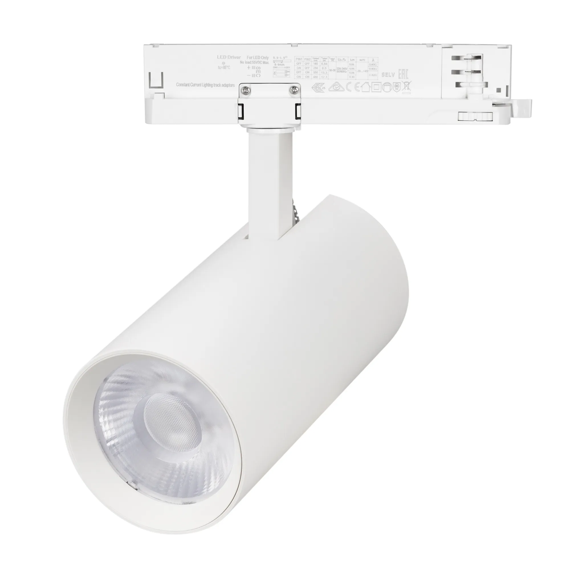 Светильник LGD-GERA-4TR-R90-40W Day4000 (WH, 15 deg, 230V, DALI) (Arlight, IP20 Металл, 5 лет)