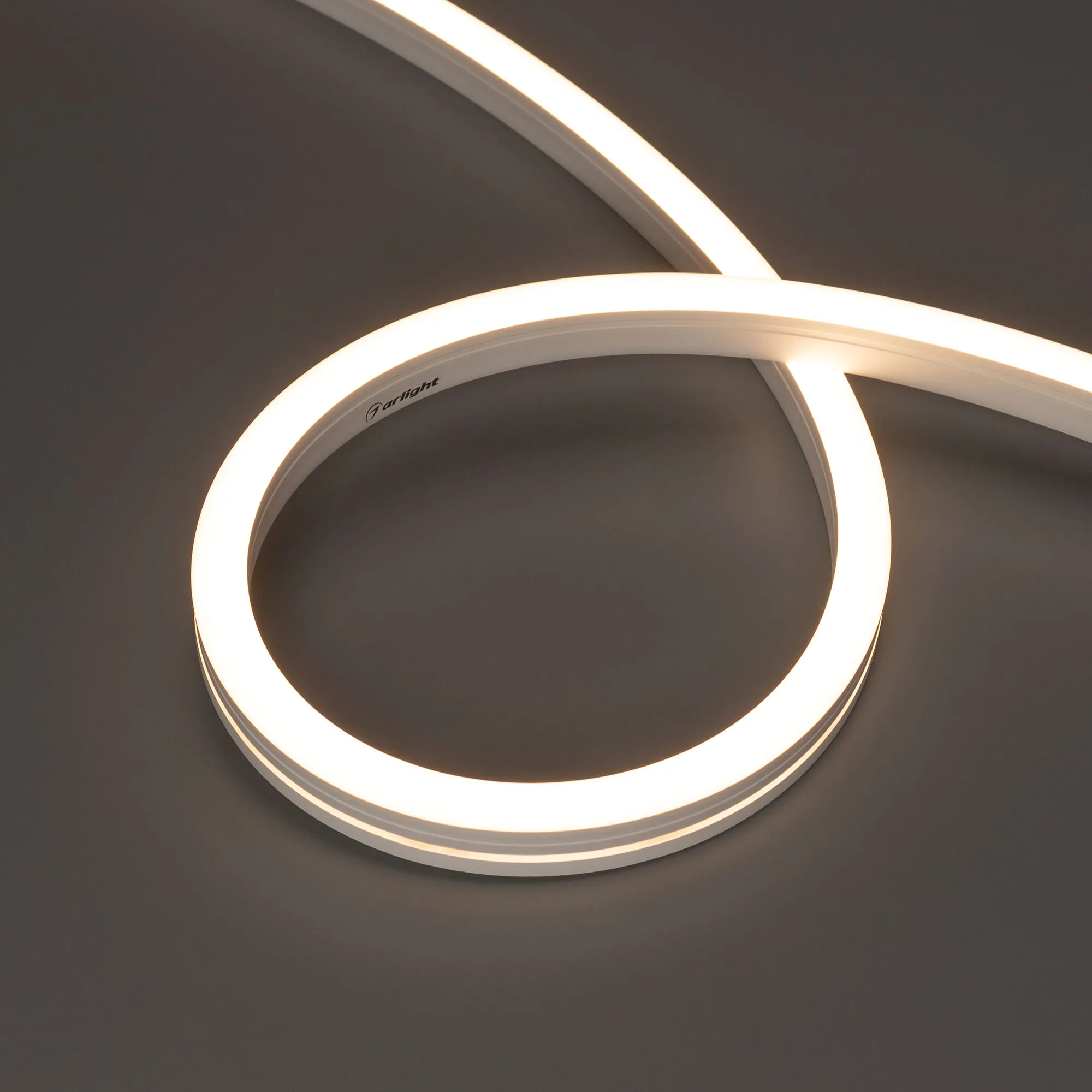 Лента светодиодная герметичная MOONLIGHT-SIDE-A140-12x17mm 24V Warm3000 (9.6 W/m, IP67, 5m, wire x2) (Arlight, Вывод боковой, 3 года)