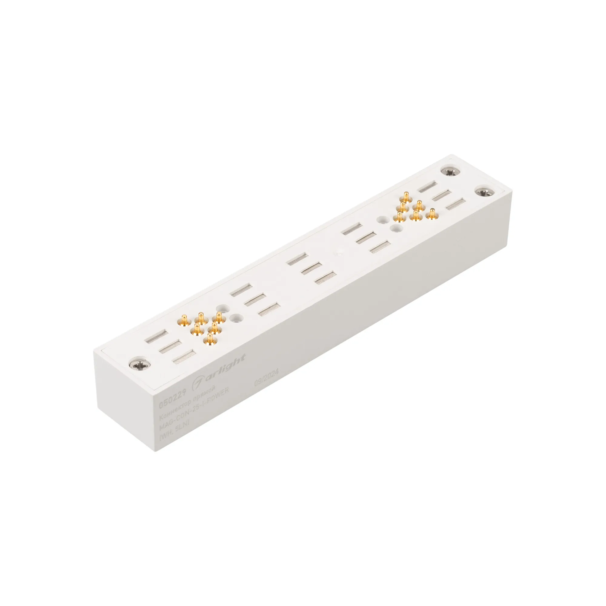 Коннектор прямой MAG-CON-25-I-POWER (WH, 5LN) (Arlight, IP20 Пластик, 3 года) - изображение товара