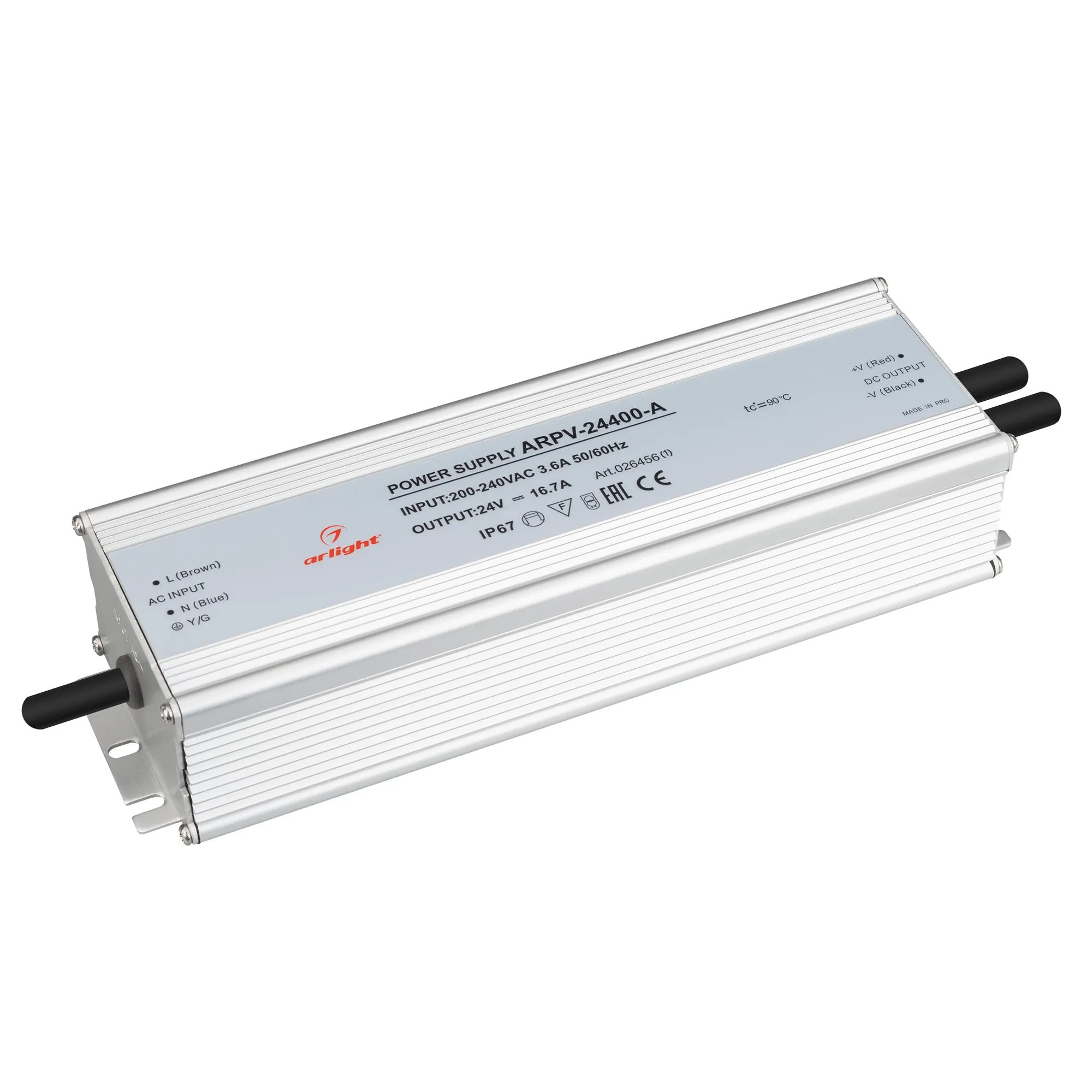 Блок питания ARPV-24400-A (24V, 16.7A, 400W) (Arlight, IP67 Металл, 3 года) - изображение товара