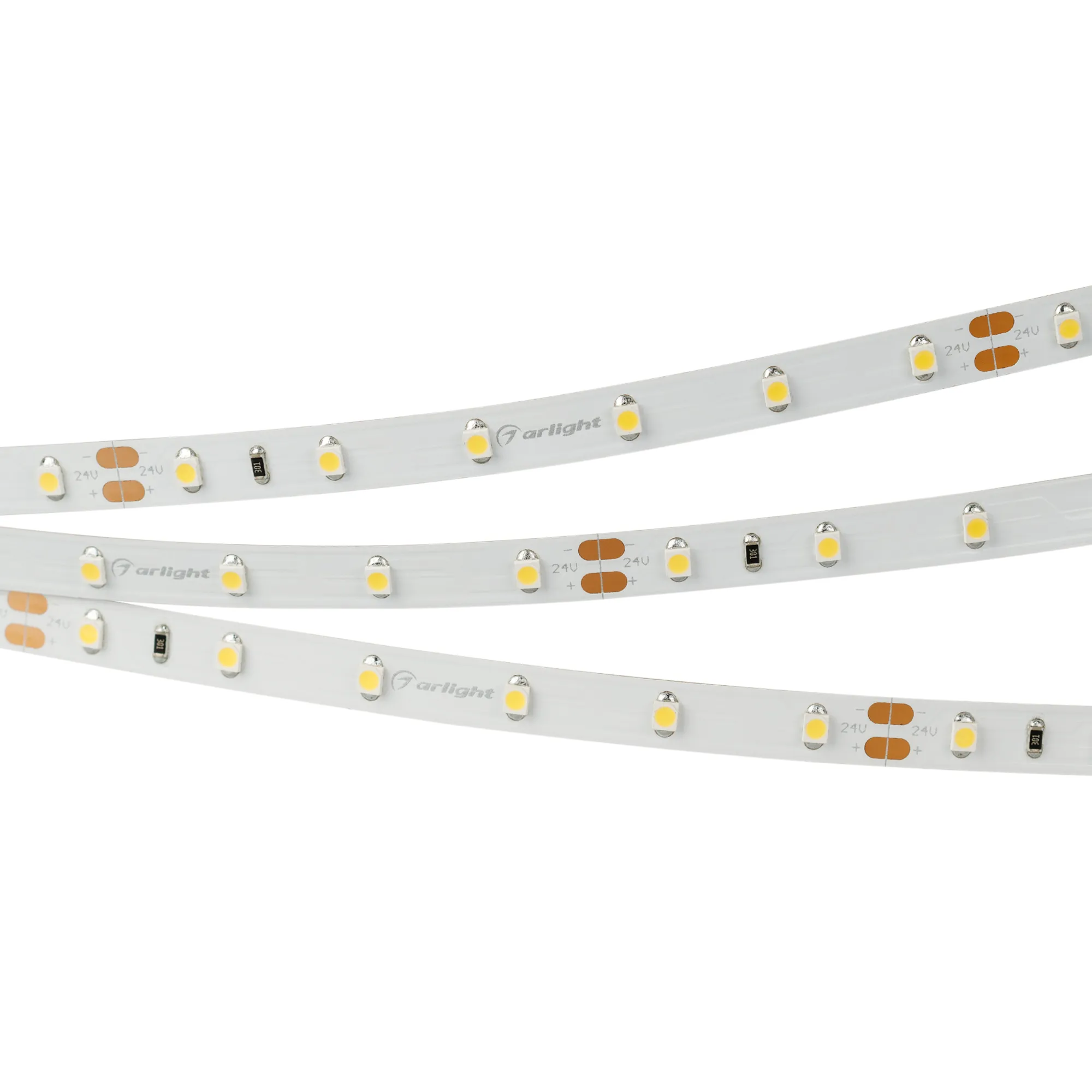 Лента светодиодная RT 2-5000-50m 24V Warm2700 (3528, 60 LED/m, LUX) (Arlight, 4.8 Вт/м, IP20)