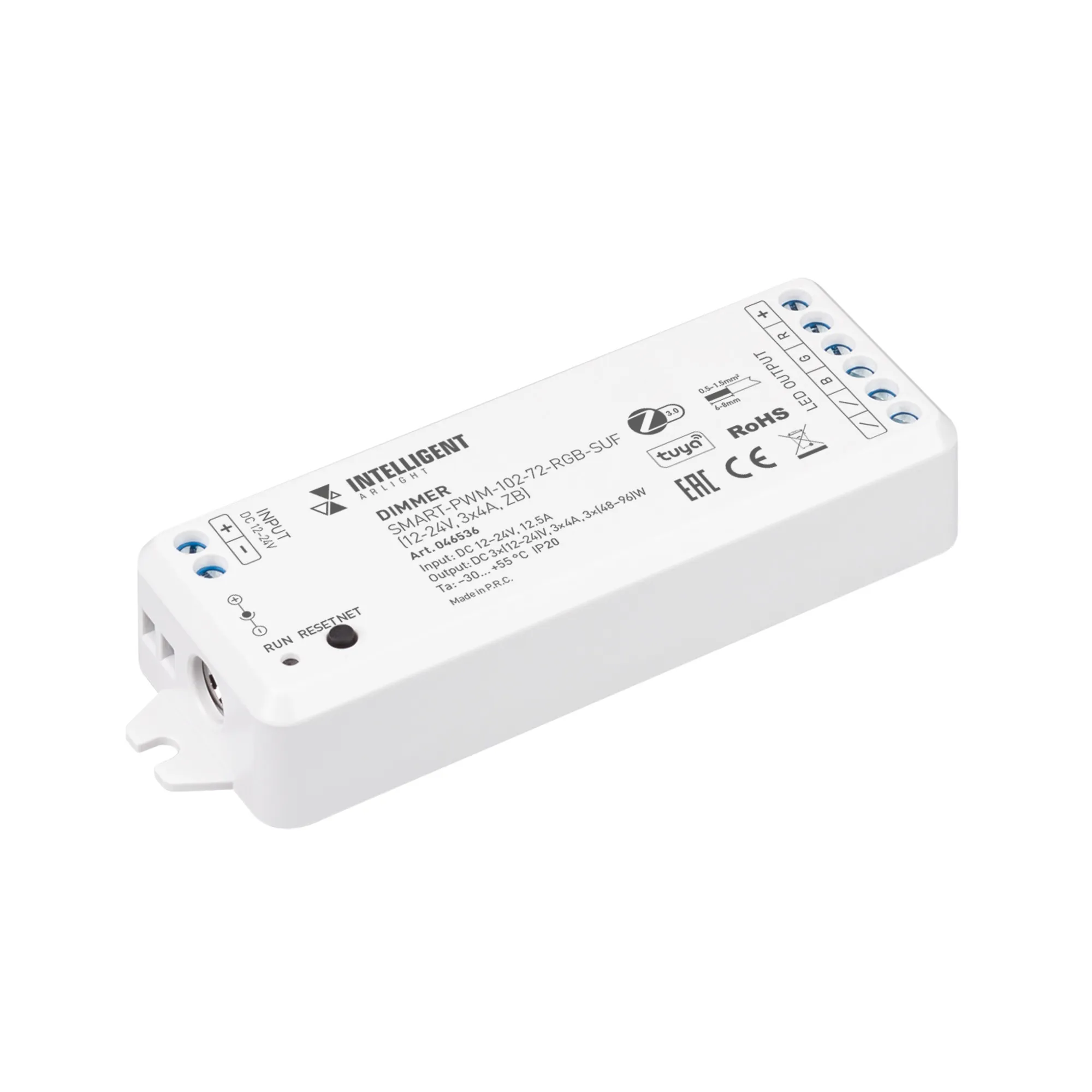 INTELLIGENT ARLIGHT Диммер SMART-PWM-102-72-RGB-SUF (12-24V, 3x4A, ZB) (IARL, Пластик) - изображение товара